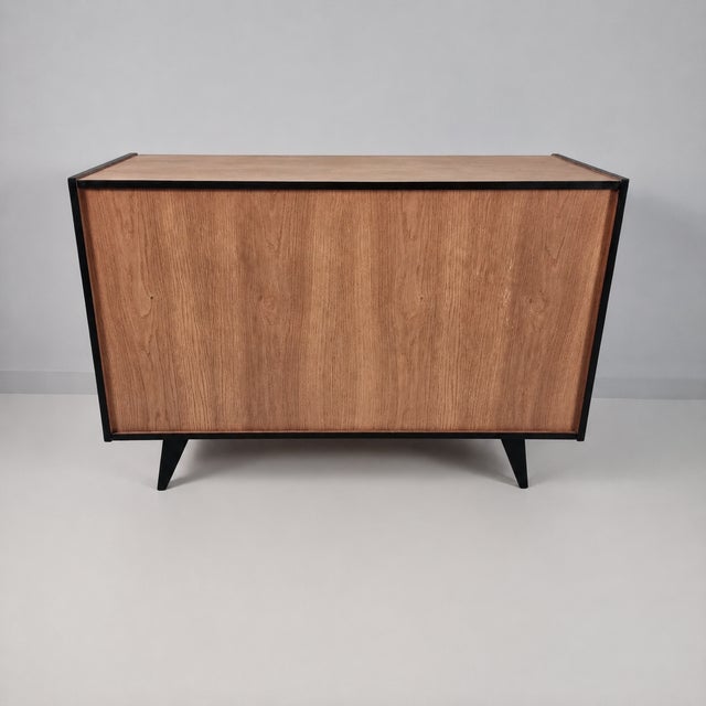 Vintage Pink Commode in Oak, 1960s For Sale - Image 6 of 9