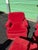 Textile Pair of Pearson Armchairs With Matching Ottomans — Classic Skirted Lounge Chairs • Designer Upholstery For Sale - Image 7 of 12