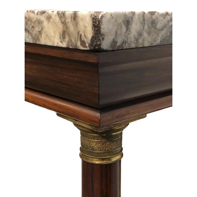 Early 19th Century Early 19th Century French Empire Brazilian Rosewood Wall Console For Sale - Image 5 of 11