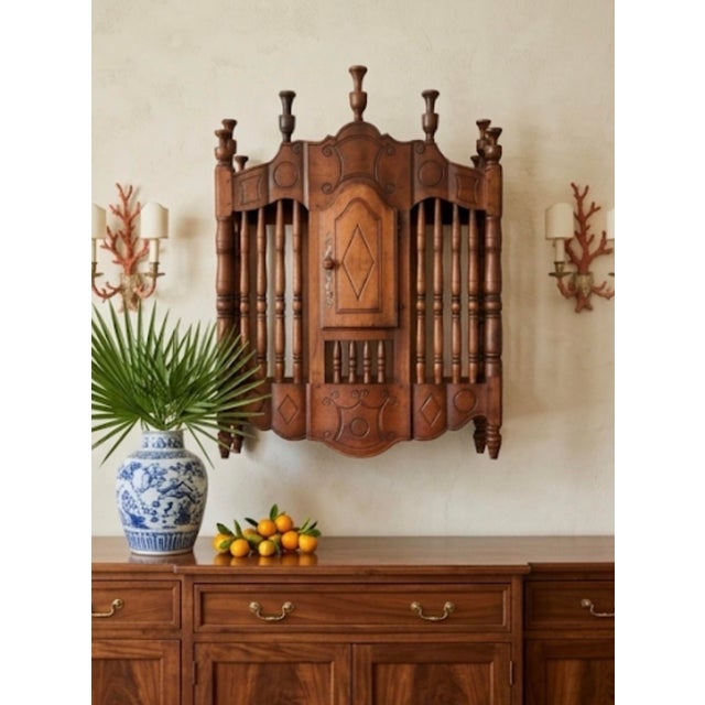 18th-Century French Provencal Walnut Panetière (Bread Box) For Sale - Image 9 of 12
