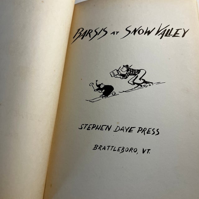 Blue 1940 Max Barsis Skiing Books - Set of 2 For Sale - Image 8 of 12