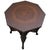 Antique Carved Octagonal Burl Center Side Table For Sale In Greensboro - Image 6 of 8
