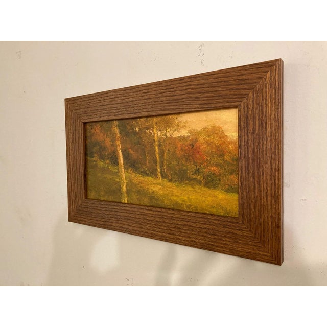 Impressionist An Autumn Memory by Shawn Krueger | Oil on linen panel Autumn landscape with trees and foliage. For Sale - Image 3 of 3
