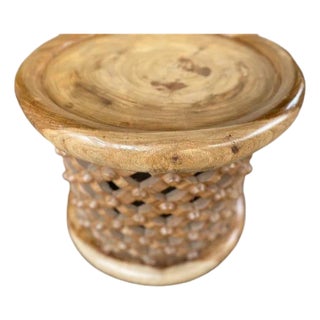 Brown Handcrafted Coffee Table by Delgo Ako For Sale