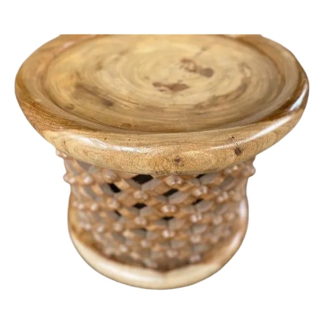 Brown Handcrafted Coffee Table by Delgo Ako For Sale