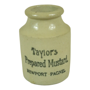 Early 20th Century English Pottery Mustard Pot