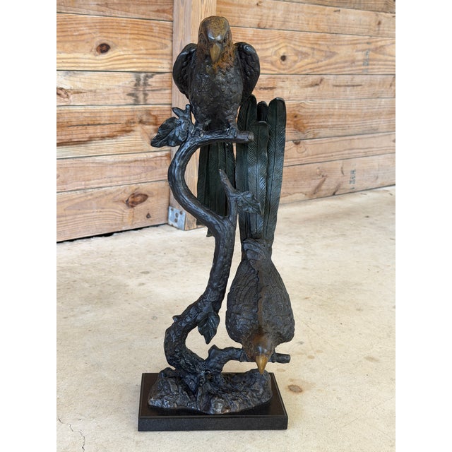 Bring bold tropical character to any interior with this impressive sculptural parrot figure featuring two beautifully...