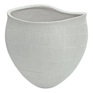 Amorphe Plant Pot in White Slurried Fibre Glass from Gunter Lambert, 2000s For Sale