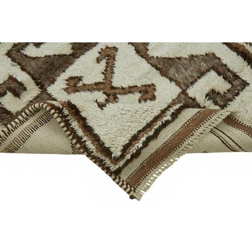 Beige Bohemian Runner Rug For Sale - Image 6 of 7