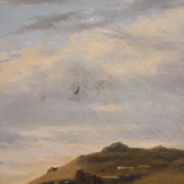 Narcisse Berchère, Landscape of Asnières-Sur-Seine, 1800s, Oil on Canvas, Framed For Sale - Image 14 of 18