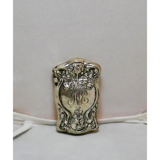 Metal 1900s Art Nouveau Period Sterling Matchsafe For Sale - Image 7 of 8