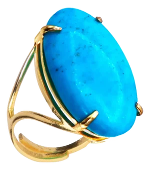 Celine Ring, Turquoise, Size 6