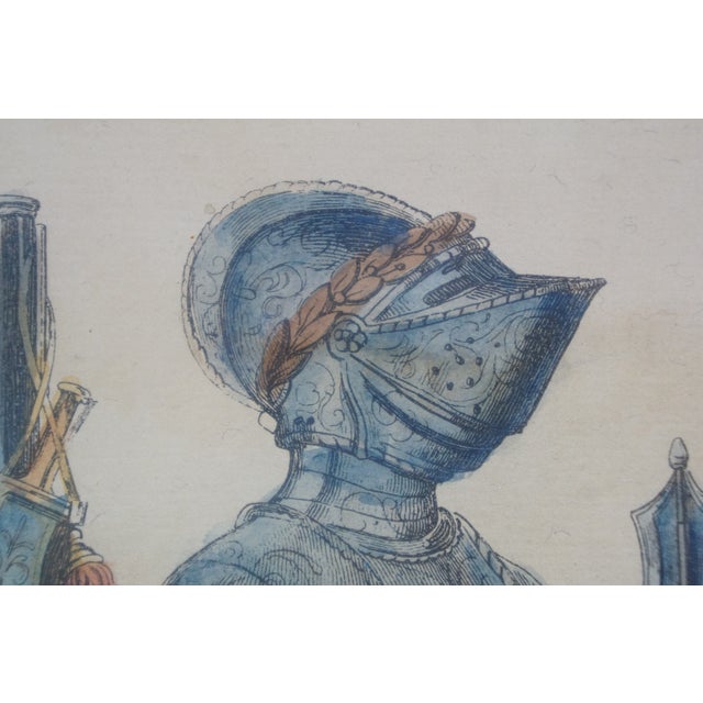 Late 20th Century Trevor James Company Framed Print France Armes Du Temps De Henri II Military Art For Sale - Image 11 of 12