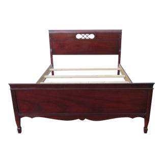 1940s Mahogany Full Size Bed For Sale