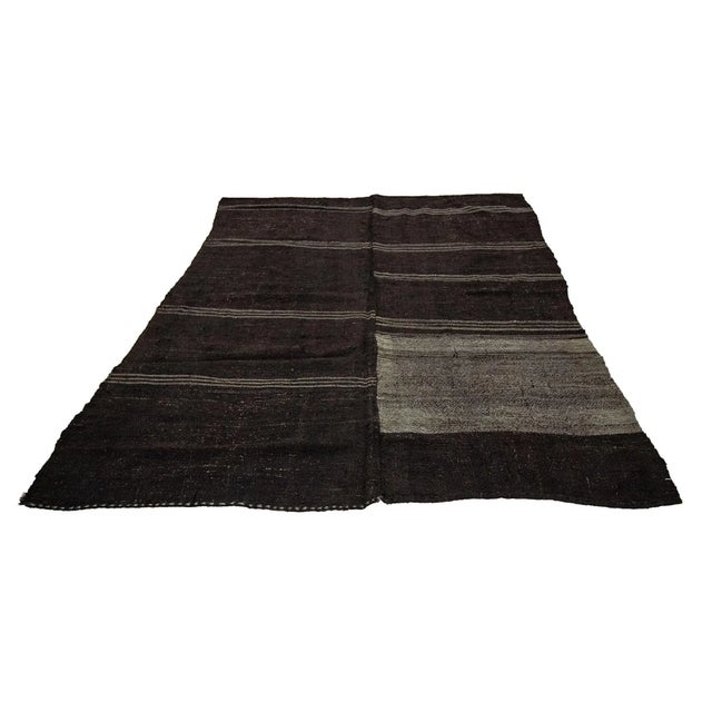 Vintage handwoven kilim rug from Afyon region of Turkey. Approximately 50-60 years old. In very good condition