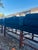 Wood Pair of Mid-Century Modern Pine Frame Benches/Daybeds With Blue Upholstery For Sale - Image 7 of 8