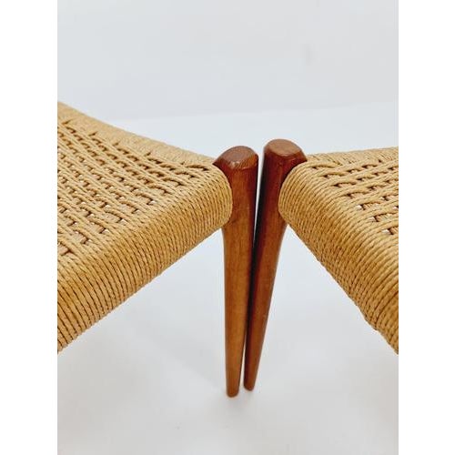 Brown Vintage Danish Teak Model 77 Dining Chair by Niels Otto Møller, 1960s For Sale - Image 8 of 11