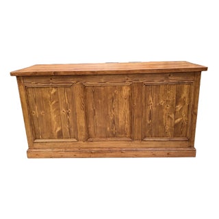 Fir Wood Counter, 1960s For Sale