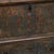19th Century Blue Painted Carved Flat Top Trunk With Drawer From Hungary For Sale - Image 10 of 14