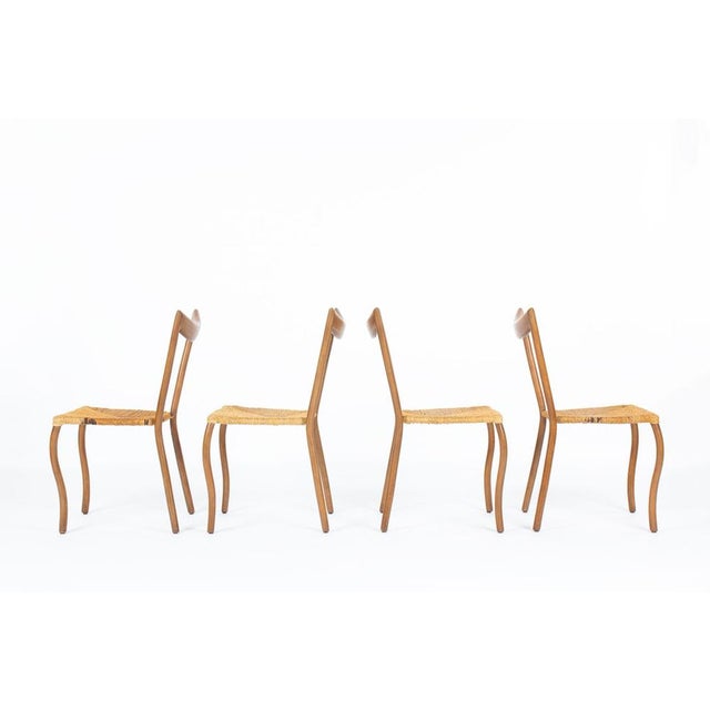 Manila Chairs in Rope and Wood by Val Padilla for Jasper Conran, 1970s, Set of 6 For Sale - Image 10 of 15
