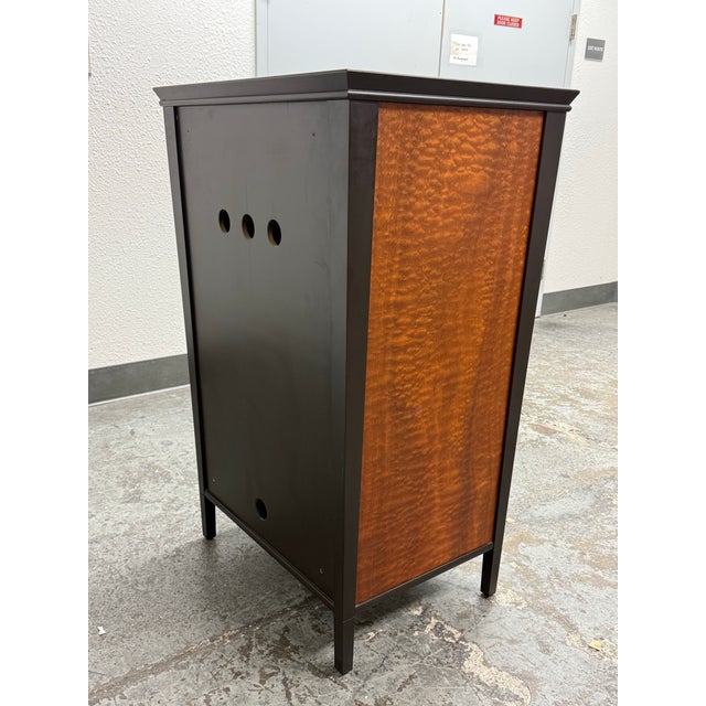 Wood Art Deco Style Burlwood Accent Cabinet For Sale - Image 7 of 12