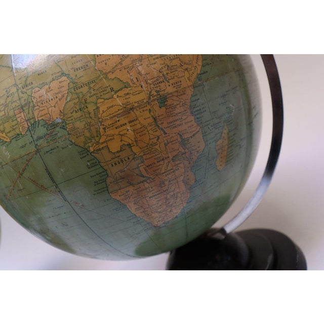 Metal Vintage 1930 Magnus Reversible Globe by the Prouty Branch Company of Chicago For Sale - Image 7 of 12