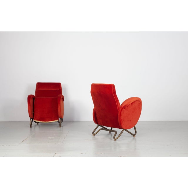 Vintage Lounge Chairs by Carlo Mollino, 1950s, Set of 2 For Sale - Image 16 of 18