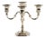Vintage Silver Plated 5-arm Candelabra Table Candlestick For Sale