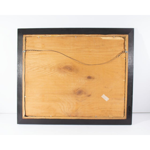 Pumpkin Oil on Wood Panel Painting of Pumpkins Signed Shine For Sale - Image 8 of 8