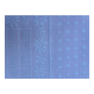 Easter /Spring Square Cotton Pink and White Tablecloth With a Design of Ducks, Daisies, Dots and Squares For Sale