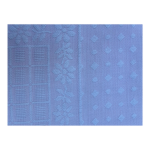 Easter /Spring Square Cotton Pink and White Tablecloth With a Design of Ducks, Daisies, Dots and Squares