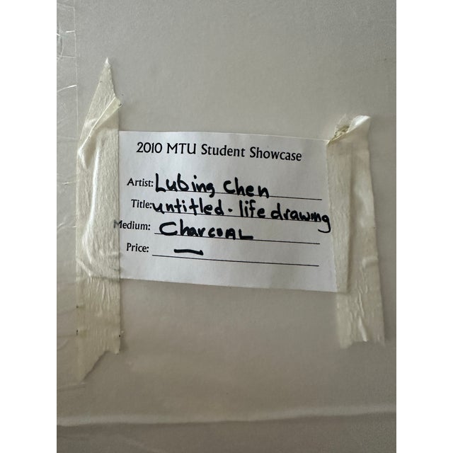 Charcoal Drawing of a Nude Woman For Sale - Image 4 of 4