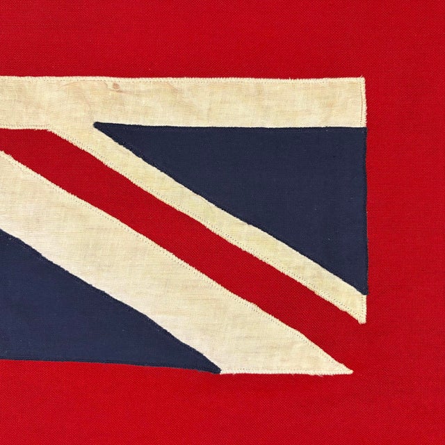 Mid 20th Century Vintage Cotton Sewn Flag of Canada, Red Ensign For Sale - Image 5 of 7