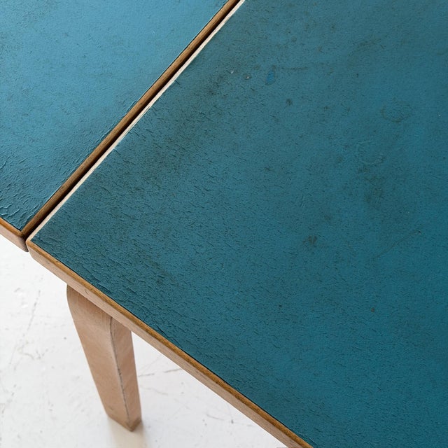 1950s Dl82 Drop Leaf Dining Table by Alvar Aalto for Artek For Sale - Image 5 of 12