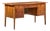 Broyhill Brasilia Mid Century Walnut and Brass Desk For Sale