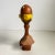 Wood Mid Century Danish Modern 1960s Teak Viking Figurine Leather Fur Gnome Statue For Sale - Image 7 of 9