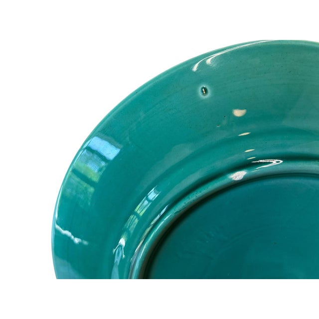 1960s Majolica Cherry Plate For Sale In Milwaukee - Image 6 of 6