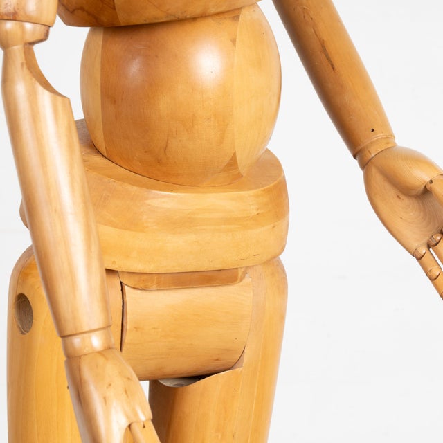 Mid 20th Century Mid Century Danish Artists Life Size Articulated Model Mannequin For Sale - Image 5 of 9