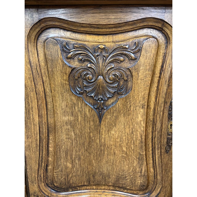 Antique French Country Louis XIV Buffet Sideboard Server For Sale - Image 12 of 18