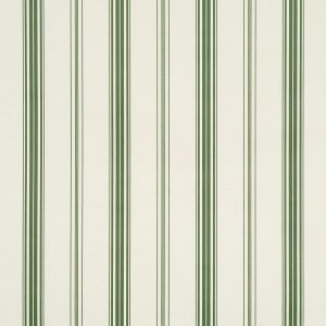 Sample - Schumacher Coco Stripe Wallcovering In Green