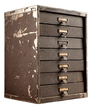 Vintage Industrial Tabletop Small Parts Cabinet