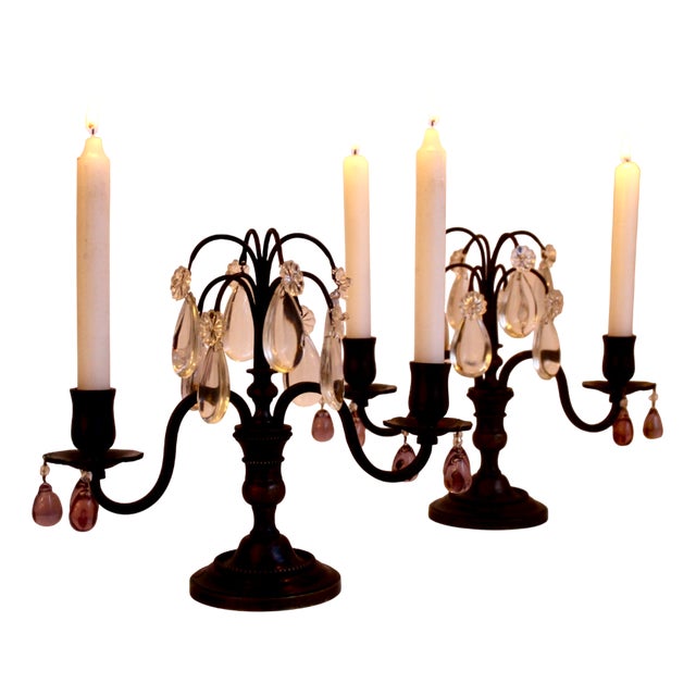 Girandole Candelabras, 1890s, Set of 2 For Sale