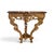French 18th Century French Gilded Console With Marble Top and Hoof Foot For Sale - Image 3 of 5