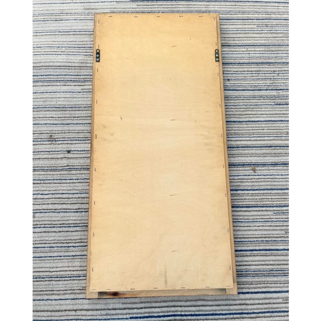 Stone Gray 1980s Postmodern Marbleized Formica Wall Mirror For Sale - Image 8 of 10