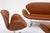 Arne Jacobsen “Swan” Sofa & Pair of Chairs in Cognac Leather for Fritz Hansen - Set of 3 For Sale - Image 12 of 18
