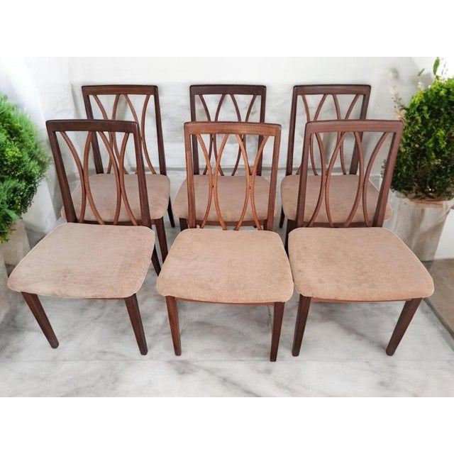 Mid-Century Modern Vintage Dining Chairs in Teak from G-Plan, 1960s Set of 6 For Sale - Image 3 of 18