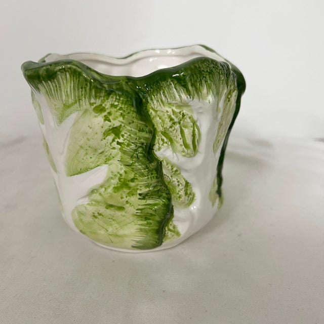 1980s Rabbit and Cabbage Planter For Sale - Image 5 of 7