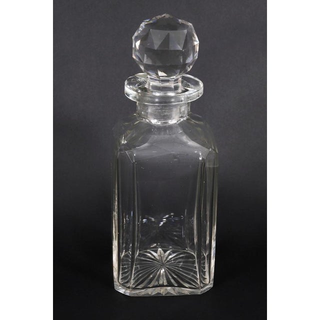 Antique 19th Century Victorian Burr Walnut and Crystal 3-Decanter Tantalus Dry Bar, Set of 12 For Sale - Image 16 of 18