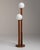 Brown 20th Century France Rich Walnut Brown Double-Globe Floor Lamp For Sale - Image 8 of 8