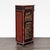 One drawer cabinet with faux book door and interior shelving. Dimensions (in): 23W x 15D x 51H.